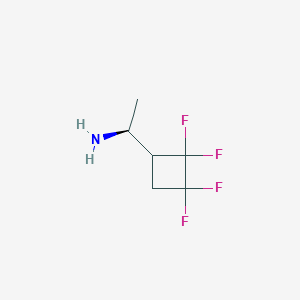 molecular formula C6H9F4N B2548862 (1S)-1-(2,2,3,3-Tetrafluorocyclobutyl)ethanamine CAS No. 2248220-34-8