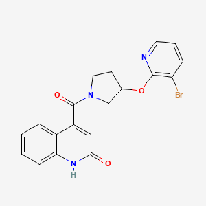 (3-((3-Bromopyridin-2-yl)oxy)pyrrolidin-1-yl)(2-hydroxyquinolin-4-yl)methanone