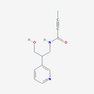 N-(3-Hydroxy-2-pyridin-3-ylpropyl)but-2-ynamide