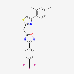 1-({5-[(4-Methylphenyl)sulfonyl]-2-thienyl}carbonyl)pyrrolidine