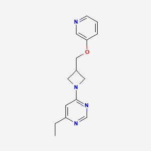 4-Ethyl-6-[3-(pyridin-3-yloxymethyl)azetidin-1-yl]pyrimidine
