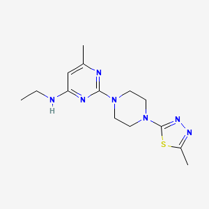 N-Ethyl-6-methyl-2-[4-(5-methyl-1,3,4-thiadiazol-2-yl)piperazin-1-yl]pyrimidin-4-amine