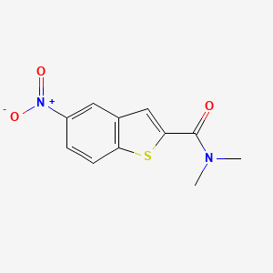 molecular formula C11H10N2O3S B2548931 N,N-dimethyl-5-nitro-1-benzothiophene-2-carboxamide CAS No. 20532-45-0