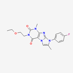 3-(2-ethoxyethyl)-8-(4-fluorophenyl)-1,7-dimethyl-1H-imidazo[2,1-f]purine-2,4(3H,8H)-dione