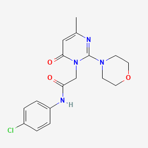 N-(4-chlorophenyl)-2-(4-methyl-2-morpholin-4-yl-6-oxopyrimidin-1(6H)-yl)acetamide