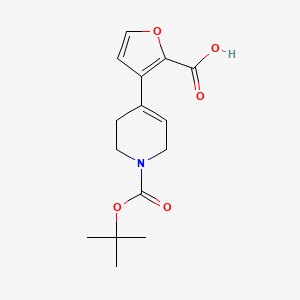 3-[1-[(2-Methylpropan-2-yl)oxycarbonyl]-3,6-dihydro-2H-pyridin-4-yl]furan-2-carboxylic acid