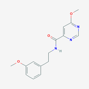 molecular formula C15H17N3O3 B2548961 6-methoxy-N-(3-methoxyphenethyl)pyrimidine-4-carboxamide CAS No. 2034362-14-4