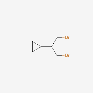 molecular formula C6H10Br2 B2548972 (1,3-Dibromopropan-2-yl)cyclopropane CAS No. 2060051-92-3