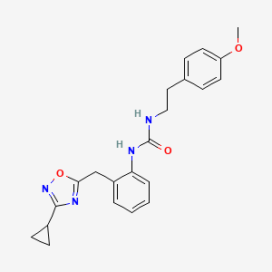 1-(2-((3-Cyclopropyl-1,2,4-oxadiazol-5-yl)methyl)phenyl)-3-(4-methoxyphenethyl)urea