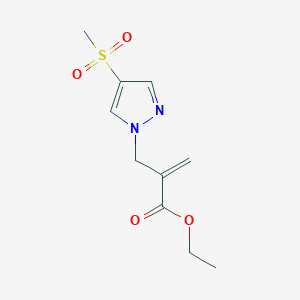Ethyl 2-[(4-methylsulfonylpyrazol-1-yl)methyl]prop-2-enoate