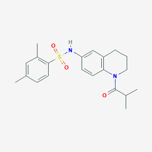 N-(1-isobutyryl-1,2,3,4-tetrahydroquinolin-6-yl)-2,4-dimethylbenzenesulfonamide