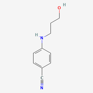 molecular formula C10H12N2O B2549010 4-((3-Hydroxypropyl)amino)benzonitrile CAS No. 313238-55-0