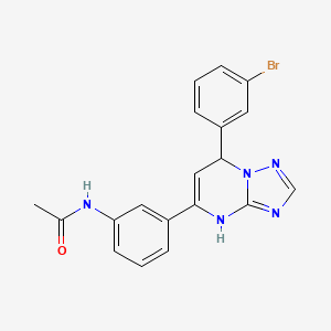 molecular formula C19H16BrN5O B2549013 N-(3-(7-(3-bromophenyl)-4,7-dihydro-[1,2,4]triazolo[1,5-a]pyrimidin-5-yl)phenyl)acetamide CAS No. 449186-03-2