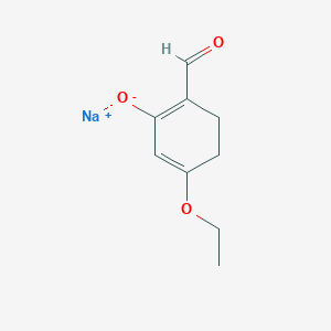 molecular formula C9H11NaO3 B2549032 5-乙氧基-2-甲酰基环己-1,5-二烯-1-醇钠 CAS No. 2378506-70-6