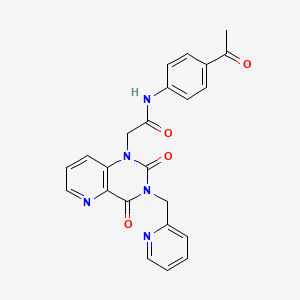 N-(4-acetylphenyl)-2-(2,4-dioxo-3-(pyridin-2-ylmethyl)-3,4-dihydropyrido[3,2-d]pyrimidin-1(2H)-yl)acetamide