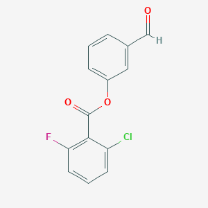 3-Formylphenyl 2-chloro-6-fluorobenzoate