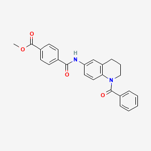 Methyl 4-((1-benzoyl-1,2,3,4-tetrahydroquinolin-6-yl)carbamoyl)benzoate