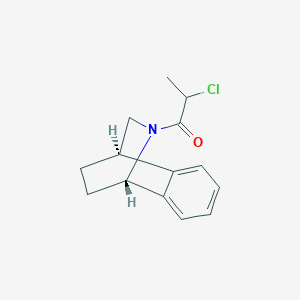 1-[(1R,8S)-9-Azatricyclo[6.2.2.02,7]dodeca-2,4,6-trien-9-yl]-2-chloropropan-1-one