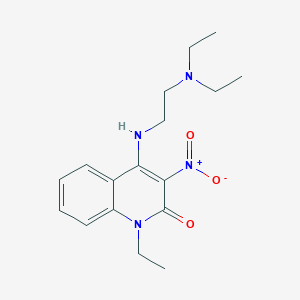 4-((2-(diethylamino)ethyl)amino)-1-ethyl-3-nitroquinolin-2(1H)-one
