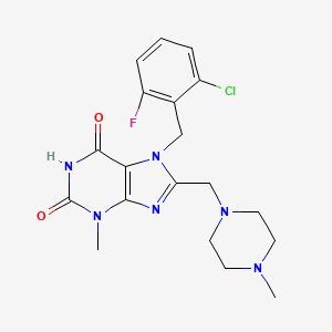 7-(2-chloro-6-fluorobenzyl)-3-methyl-8-((4-methylpiperazin-1-yl)methyl)-1H-purine-2,6(3H,7H)-dione
