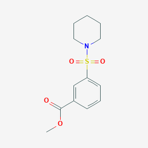 molecular formula C13H17NO4S B2549081 3-(哌啶-1-磺酰基)苯甲酸甲酯 CAS No. 415712-10-6