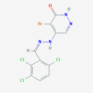 molecular formula C11H6BrCl3N4O B254910 2,3,6-Trichlorobenzaldehyde (5-bromo-6-oxo-1,6-dihydro-4-pyridazinyl)hydrazone 