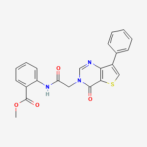 methyl 2-{[(4-oxo-7-phenylthieno[3,2-d]pyrimidin-3(4H)-yl)acetyl]amino}benzoate