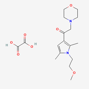 1-(1-(2-methoxyethyl)-2,5-dimethyl-1H-pyrrol-3-yl)-2-morpholinoethanone oxalate