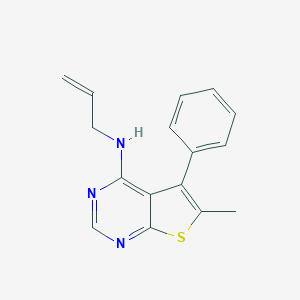 molecular formula C16H15N3S B254912 N-allyl-N-(6-methyl-5-phenylthieno[2,3-d]pyrimidin-4-yl)amine 