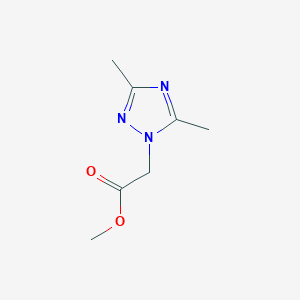 molecular formula C7H11N3O2 B2549150 Methyl 2-(3,5-dimethyl-1H-1,2,4-triazol-1-yl)acetate CAS No. 1250278-88-6