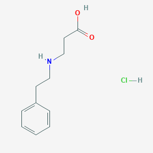 molecular formula C11H16ClNO2 B2549159 3-[(2-Phenylethyl)amino]propanoic acid hydrochloride CAS No. 124370-03-2
