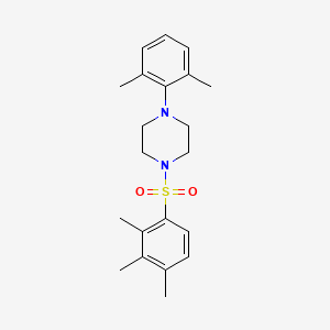 molecular formula C21H28N2O2S B2549160 1-(2,6-Dimethylphenyl)-4-(2,3,4-trimethylbenzenesulfonyl)piperazine CAS No. 693236-35-0