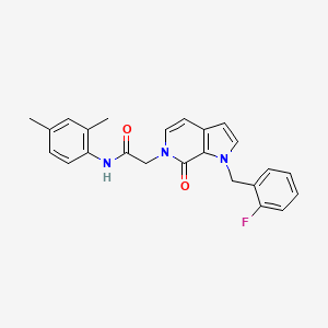 molecular formula C24H22FN3O2 B2549166 N-(2,4-dimethylphenyl)-2-{1-[(2-fluorophenyl)methyl]-7-oxo-1H,6H,7H-pyrrolo[2,3-c]pyridin-6-yl}acetamide CAS No. 1286703-67-0