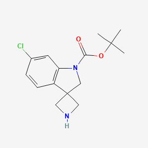 Tert-butyl 6'-chlorospiro[azetidine-3,3'-indoline]-1'-carboxylate