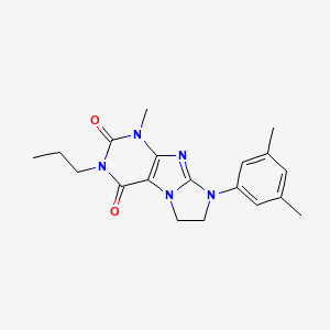 8-(3,5-dimethylphenyl)-1-methyl-3-propyl-7,8-dihydro-1H-imidazo[2,1-f]purine-2,4(3H,6H)-dione