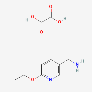 molecular formula C10H14N2O5 B2549185 (6-Ethoxypyridin-3-yl)methanamine oxalate CAS No. 2034469-03-7