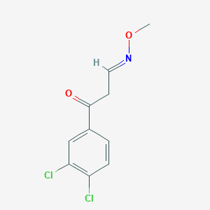 molecular formula C10H9Cl2NO2 B2549188 3-(3,4-二氯苯基)-3-氧代丙醛O-甲基肟 CAS No. 320416-92-0