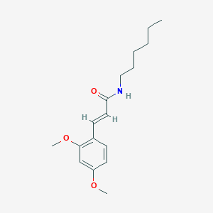 molecular formula C17H25NO3 B254919 3-(2,4-dimethoxyphenyl)-N-hexylacrylamide 