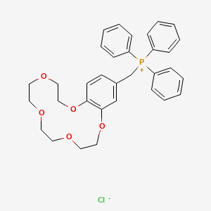 (2,3,5,6,8,9,11,12-Octahydro-1,4,7,10,13-benzopentaoxacyclopentadecin-15-ylmethyl)(triphenyl)phosphonium chloride