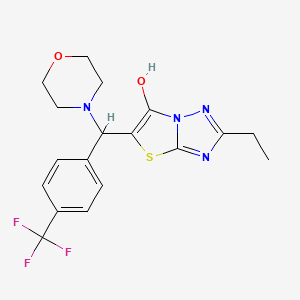 2-Ethyl-5-(morpholino(4-(trifluoromethyl)phenyl)methyl)thiazolo[3,2-b][1,2,4]triazol-6-ol