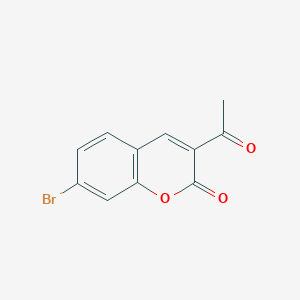 molecular formula C11H7BrO3 B2549232 3-乙酰基-7-溴色满-2-酮 CAS No. 848322-75-8