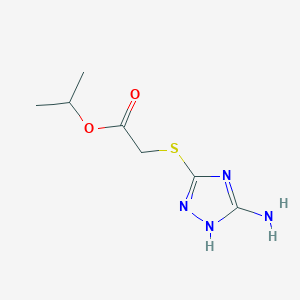 molecular formula C7H12N4O2S B254925 isopropyl [(5-amino-1H-1,2,4-triazol-3-yl)sulfanyl]acetate 