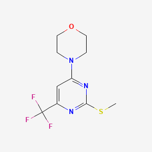 4-[2-(Methylsulfanyl)-6-(trifluoromethyl)-4-pyrimidinyl]morpholine