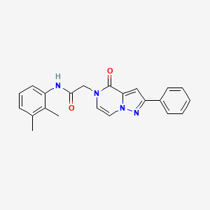 molecular formula C22H20N4O2 B2549258 N-(2,3-dimethylphenyl)-2-(4-oxo-2-phenylpyrazolo[1,5-a]pyrazin-5(4H)-yl)acetamide CAS No. 941963-09-3