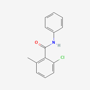 molecular formula C14H12ClNO B2549283 2-氯-6-甲基-N-苯基苯甲酰胺 CAS No. 1386861-46-6