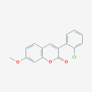 molecular formula C16H11ClO3 B2549293 3-(2-Chlorophenyl)-7-methoxychromen-2-one CAS No. 263365-37-3