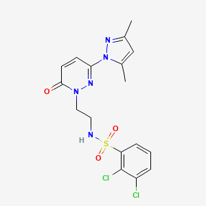 2,3-dichloro-N-(2-(3-(3,5-dimethyl-1H-pyrazol-1-yl)-6-oxopyridazin-1(6H)-yl)ethyl)benzenesulfonamide