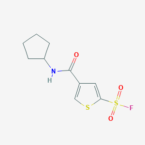 4-(Cyclopentylcarbamoyl)thiophene-2-sulfonyl fluoride