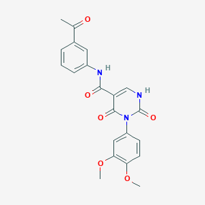 N-(3-acetylphenyl)-3-(3,4-dimethoxyphenyl)-2,4-dioxo-1H-pyrimidine-5-carboxamide