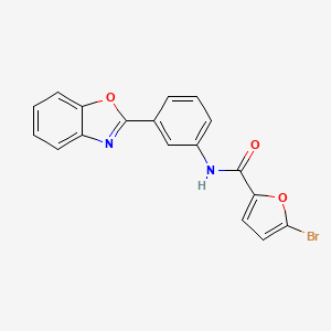 N-[3-(1,3-benzoxazol-2-yl)phenyl]-5-bromofuran-2-carboxamide